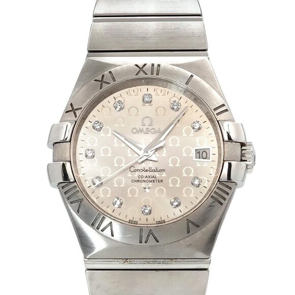 OMEGA Constellation 123.10.35.20.52.002 Date Diamond Silver Dial 90248582 - Picture 1 of 7